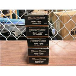 9mm LUGER Ammunition (115 Gr) 250 rds.