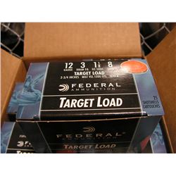 12 Gauge (250 Rounds) Federal (8 Shot, 1 1/8)