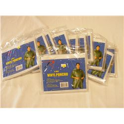 (x11) Clear 4 Way Vinyl Ponchos (New)