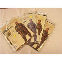 (x4) Enhanced Rip-Stop Ponchos (ACU, OD, Black, Desert)