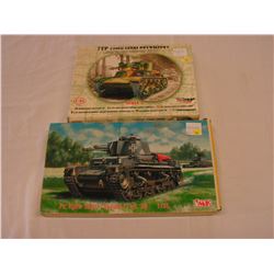 (x2) Tank Model Kits (1:35) German