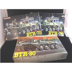 (x3) Soviet APC 1:35 Model Kits (BT-70, BT-80)
