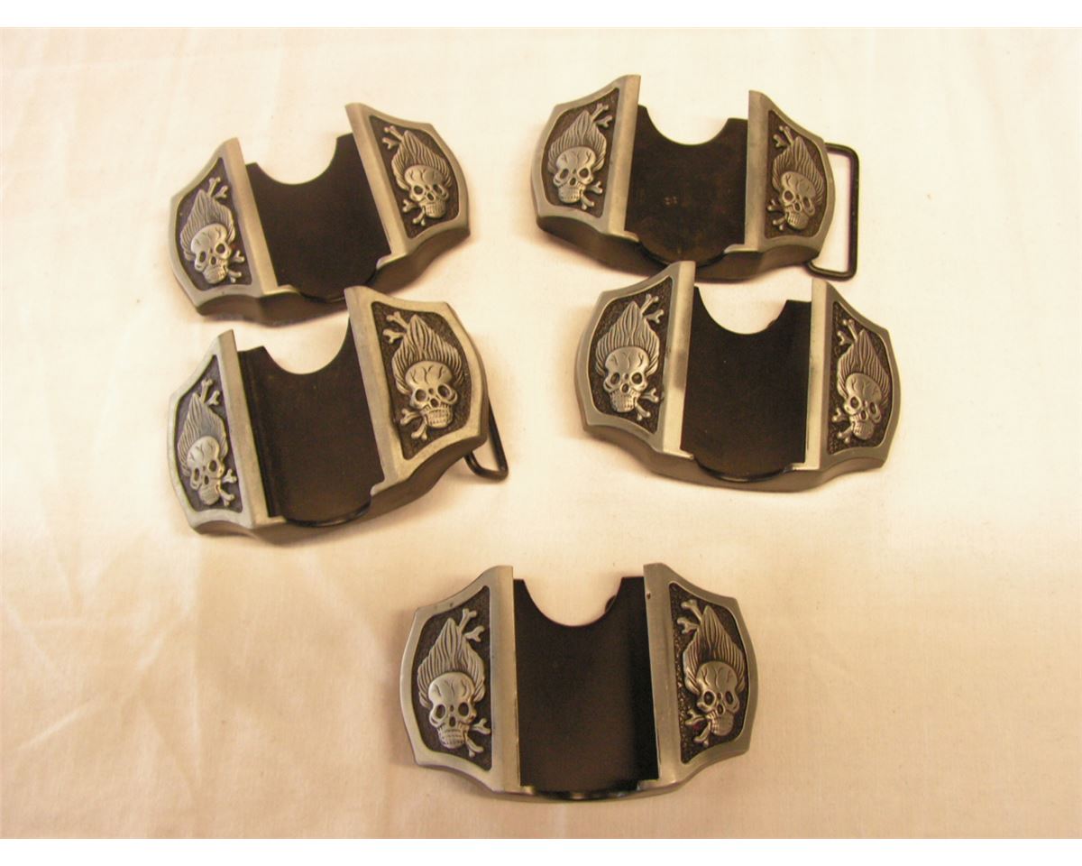 (x5) Skull Belt Buckles (Zippo Holder)