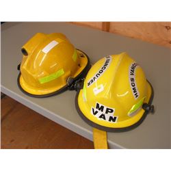 (x2) Fire Fighter Helmets (Military Base Supply)