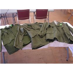 (x3) Dutch Army OD Green Jackets - Medium/Large