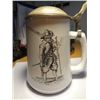 Image 2 : GERMAN DBGM Lidded Beer Stein - ARBEQUES Gun / Solider