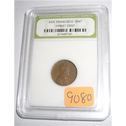 1948-S *SAN FRANCISCO MINT* LINCOLN WHEAT PENNY *CERTIFIED BY INB-INTERNATIONAL NUMISMATIC BUREAU* N