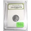 Image 1 : 1943 WORLD WAR II-STEEL PENNY *EMERGENCY ISSUE* LINCOLN WHEAT PENNY *CERTIFIED BY INB-INTERNATIONAL 