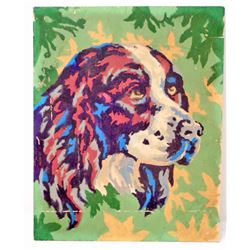 VINTAGE PAINT BY NUMBER SPRINGER SPANIEL PAINTING