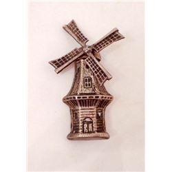 VINTAGE STERLING SILVER WIND MILL BROOCH