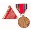 Image 1 : LOT OF 2 VINTAGE MILITARY MEDAL AND RIBBONS