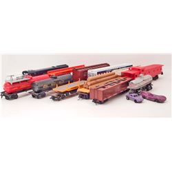 LOT OF 11 VINTAGE MISC. TOY TRAINS - ENGINE 34014