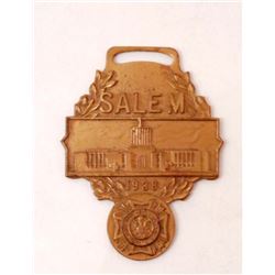 VINTAGE 1938 SALEM VETERANS WATCH FOB