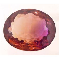 59.55 CT PURPLE AND GOLDEN BOLIVIA AMETRINE OVAL