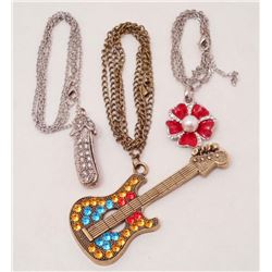 LOT OF 3 ASSORTED COSTUME JEWELRY NECKLACES