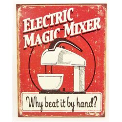 FUNNY METAL SIGN APPROX. 16" X 13"