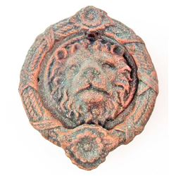 CAST IRON LION HEAD DOOR KNOCKER