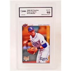 2008 UPPER DECK #113 ROOKIE BASEBALL CARD - GMA 10 GEM MINT