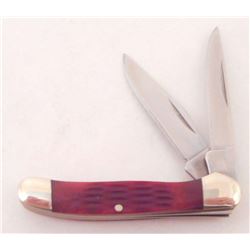 ROUGH RIDER BROWN FOLDING KNIFE APPROX.  2  " CLOSED