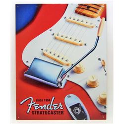 FENDER GUITAR METAL SIGN
