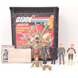 VINTAGE G.I. JOE OFFICIAL COLLECTOR DISPLAY CASE LOT OF 11