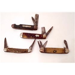 LOT OF 4 VINTAGE POCKET KNIVES