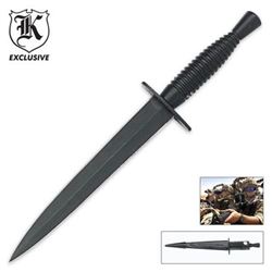 NEW BUDK BRITISH COMMANDO KNIFE WITH SHEATH 13"