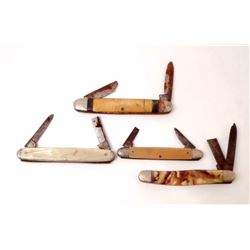 LOT OF 4 VINTAGE POCKET KNIVES