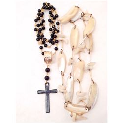 LOT OF 2 ASSORTED ESTATE JEWELRY NECKLACES