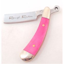 ROUGH RIDER PINK FOLDING KNIFE APPROX.  2  " CLOSED