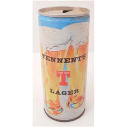 VINTAGE TENNENTS LAGER PULL TAB ADVERTISING BEER CAN