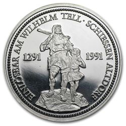 Switzerland 1 oz Platinum Shooting Thaler Proof