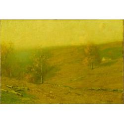 BRUCE CRANE (American. 1857-1937), "Mohawk Hills". Signed Bruce Crane l/r. Also titled and sign...