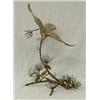 Image 1 : BOEHM PORCELAIN AND BRONZE "HOBBY WITH PINE CONES", English. Issued in 1985. Studio No. 64024....