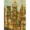 Image 1 : RENE PORTOCARRERO (Cuban. 1912-1986), "City Scene". Signed Portocarrero and dated 1961 l/l., ...