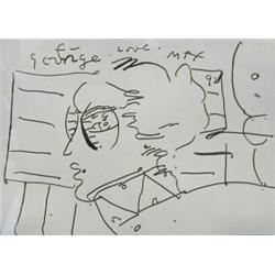 PETER MAX (American. Born 1937), "Profile of a Lady". Signed Max and dated 92 u/r. Also inscrib...