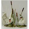 Image 1 : PAIR OF BOEHM PORCELAIN "MUTE SWANS", American. Issued 1982-84. Each signed. Studio No. 40219....