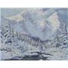 Image 1 : LASZLO NEOGRADY (Hungarian. 1896-1962), "Mountain Landscape in Winter". Signed Neogrady Laszlo...