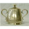 Image 1 : RUSSIAN SILVER SUGAR BOWL, Moscow. 1891-1896. .84 Standard. Maker: M.P. Bykov. The hinged cover...