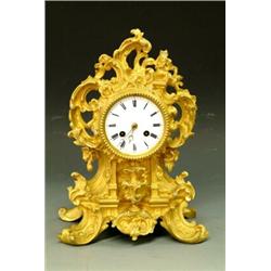 VERY FINE LOUIS XV STYLE ORMOLU MANTEL CLOCK, French. Circa 1860. Movement stamped A. Brocot &...