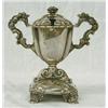 Image 1 : GOOD CONTINENTAL SILVER MUSTARD JAR, French. 19th Century. .950 Fine. Maker: Durand. The urn sh...