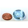 Image 1 : 32 ct & up Aquamarine Oval Shaped ctw 32.58