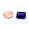 Image 2 : 10 ct & up Amethyst Emerald Cut Loose Stone (10.52)