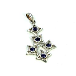 Silver Plated Amethyst Pendant 6.35gr