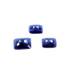 16 ct & up Natural Sapphire Slice Rose Cut Loose Stone (16.04) 3Pcs