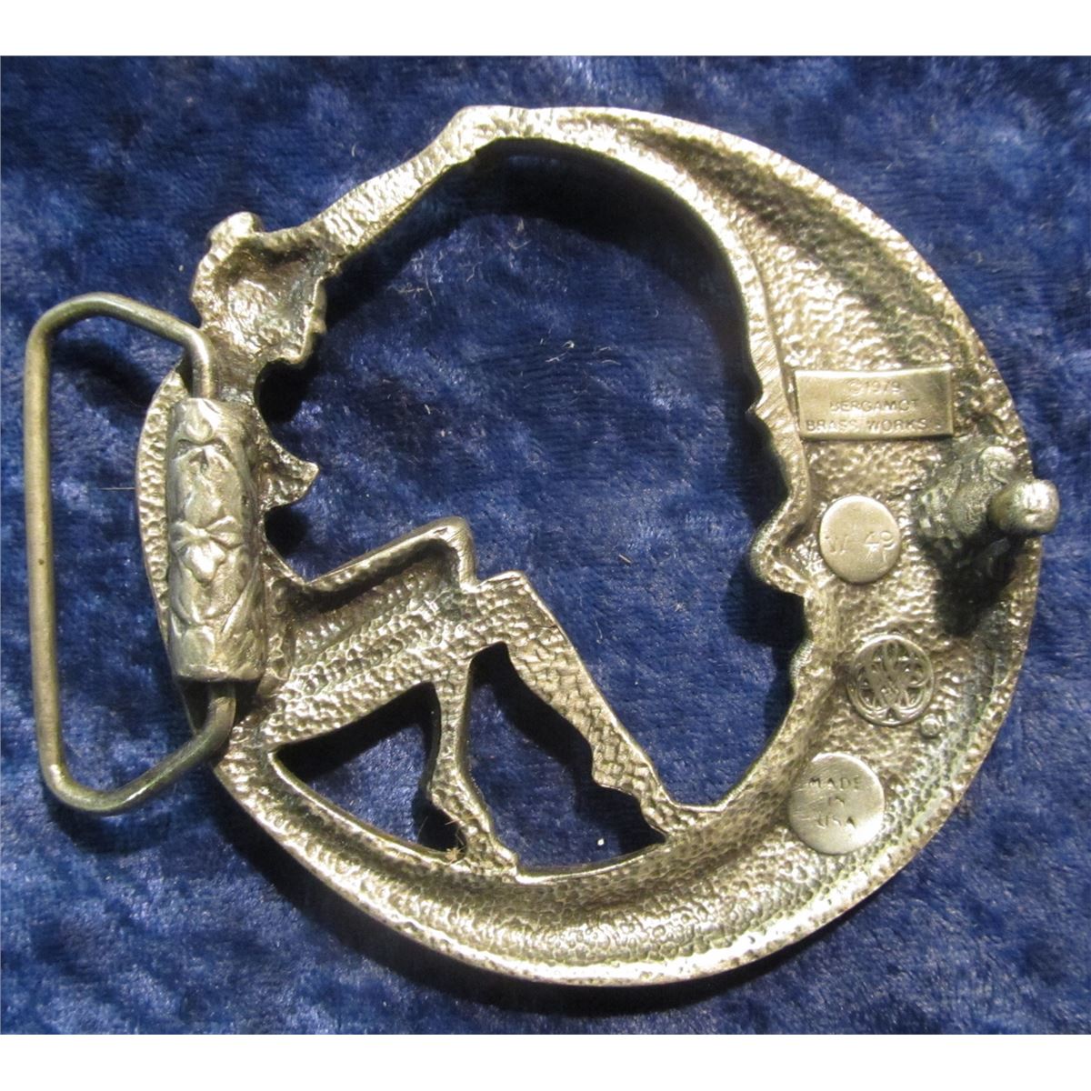 354. 1979 Bergamot Brass Work W49 Made in U.S.A. Man in the Moon with