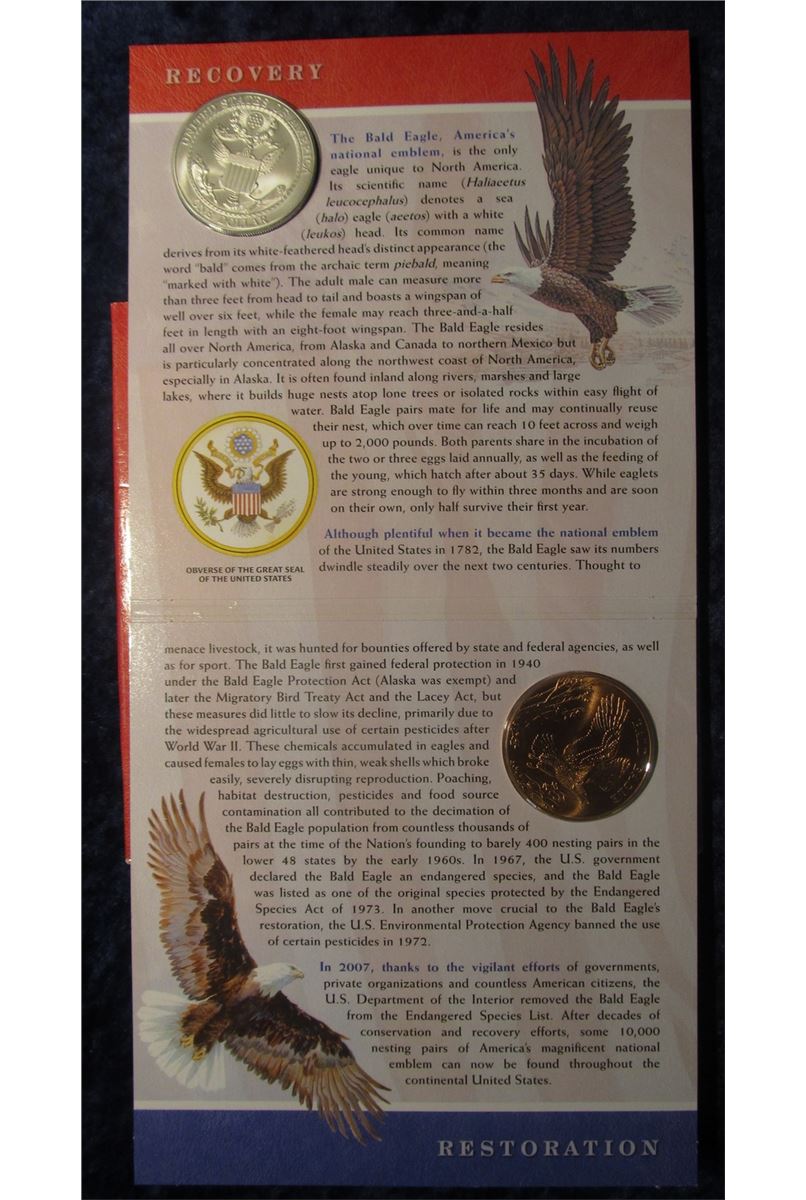 2008 bald eagle coin and medal set 2008 bald eagle coin and medal set