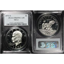 1973-S $1 Eisenhower Silver Dollar PCGS PR69 DCAM