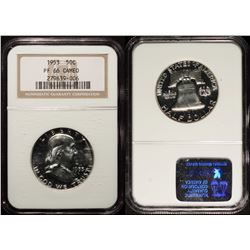 1953 Franklin Half Dollar Proof NGC PR-66 Cameo