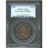 Image 1 : 1760 1/2P Hibernia-Voce Populi Halfpenny, VOOE POPULI VF35 PCGS. Breen-227. Zelinka 7-E. The C in VO